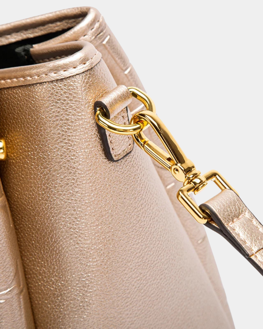 Sac fourre-tout rétro en cuir véritabl