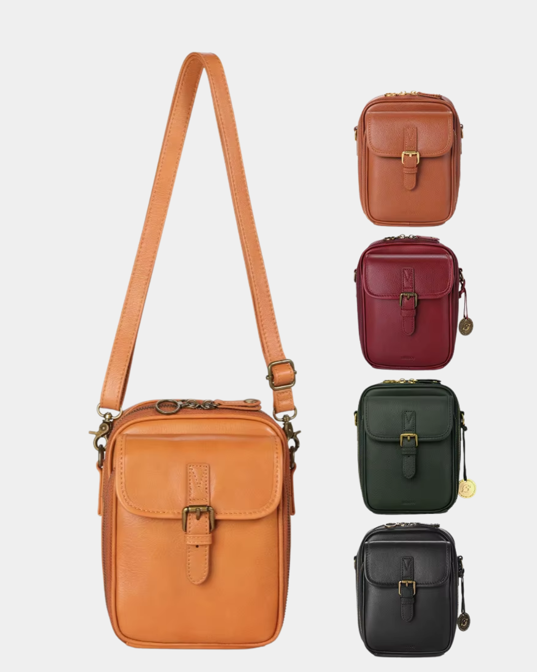 Sac compact Victoria en cuir premiu