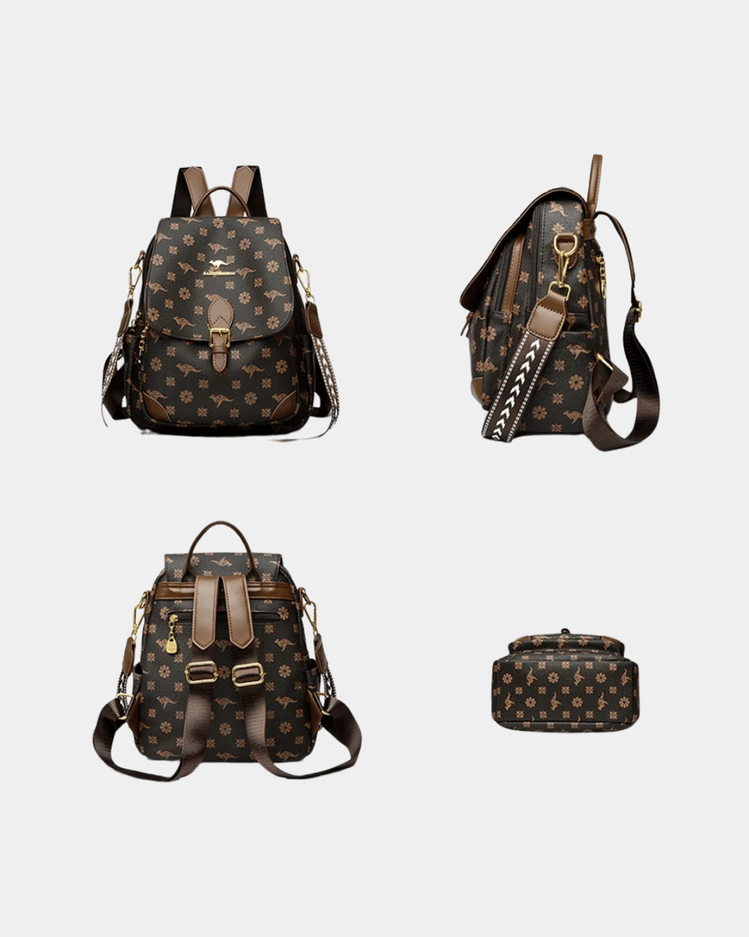 Sac à dos Amanda Guedes en cuir premium