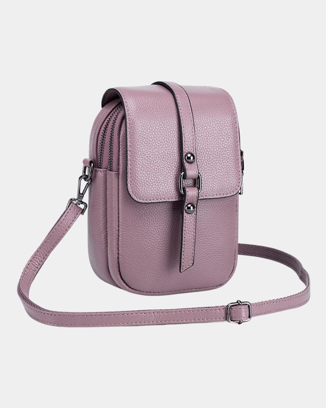 Sac bandoulière compact en cuir Bi