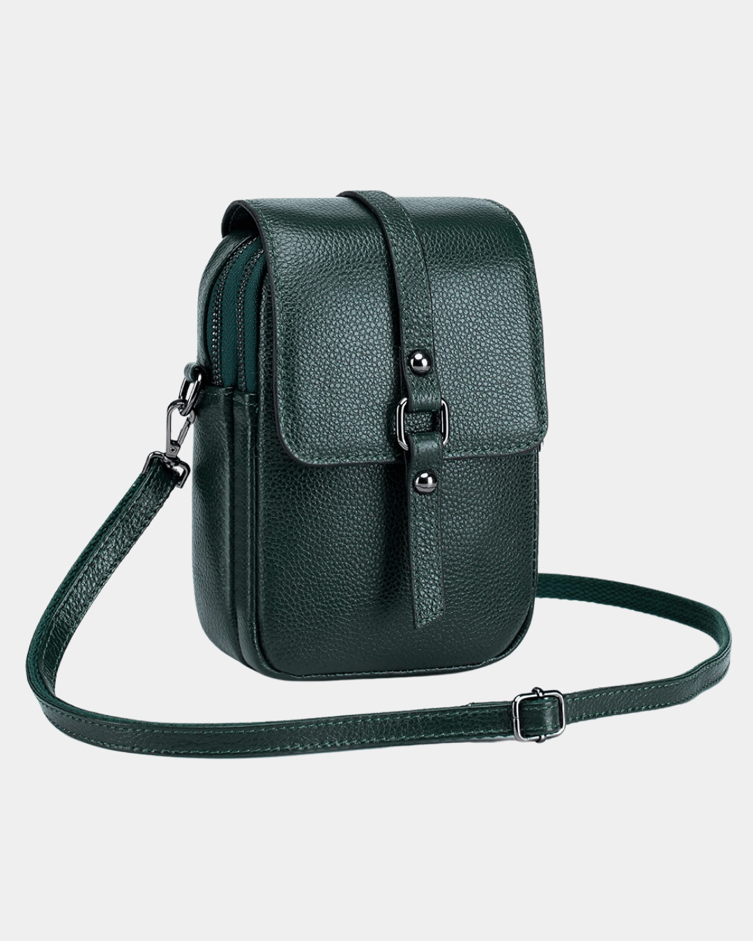 Sac bandoulière compact en cuir Bi