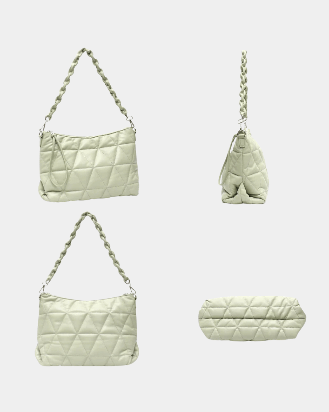 Sac fente en cuir véritable