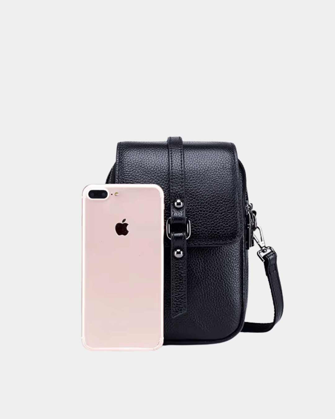 Sac bandoulière compact en cuir Bi