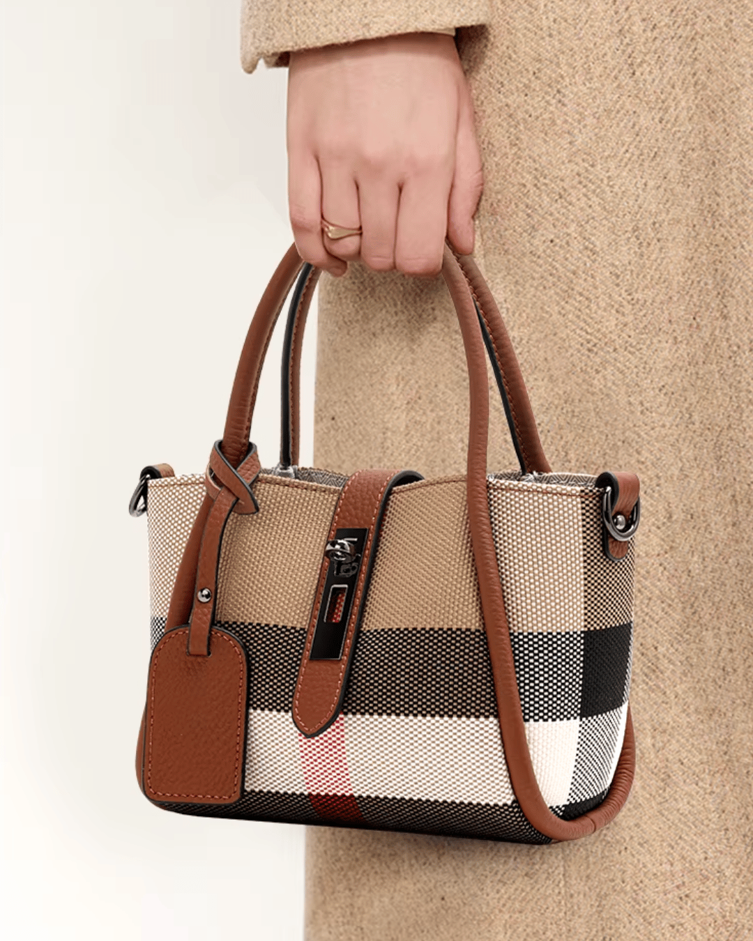 Sac fourre-tout Driana en cuir véritable de qualité supérieur