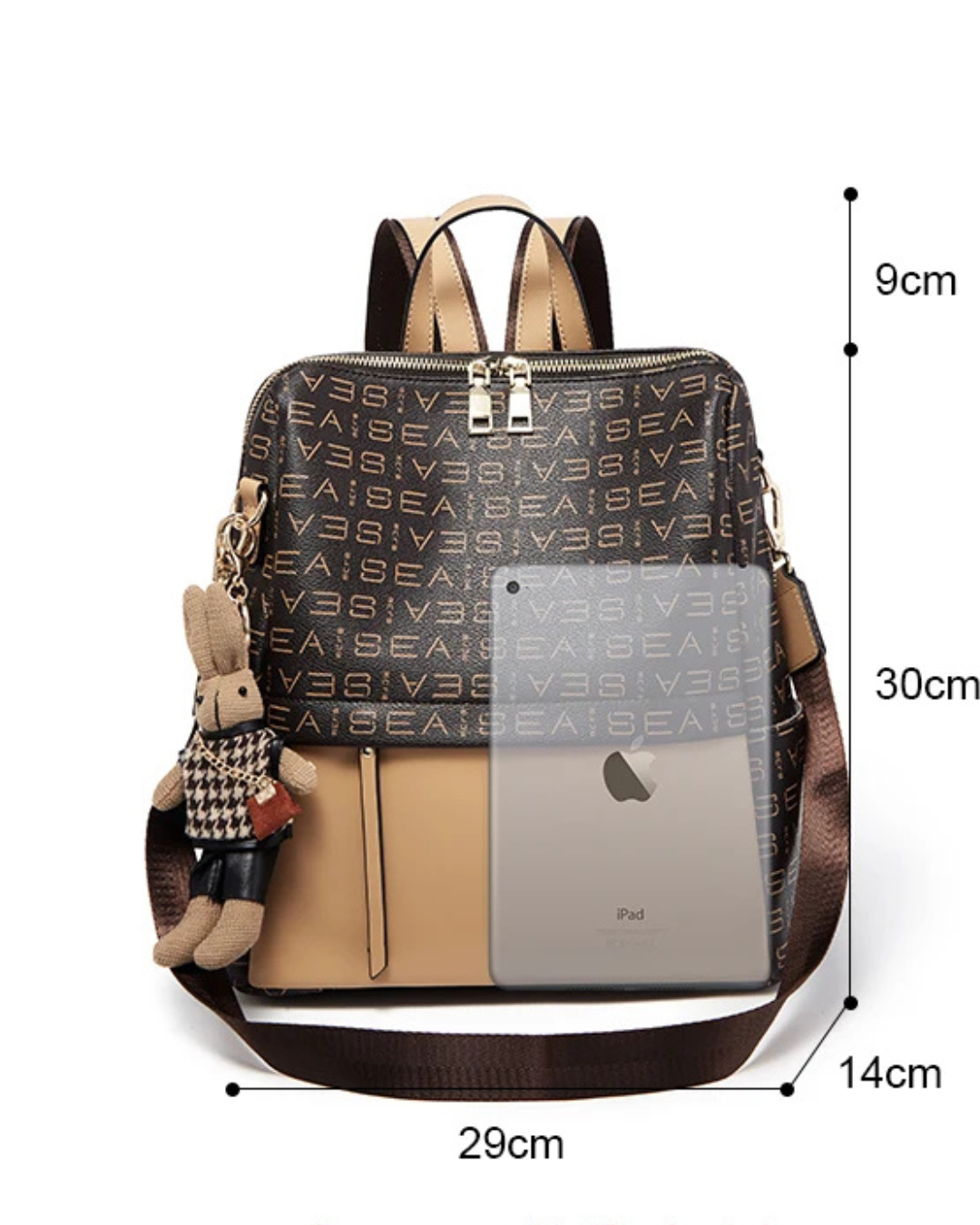 Sac à dos Amelia en cuir véritable original