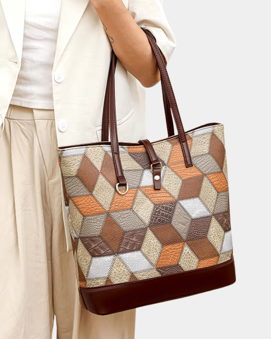 Sac à imprimé géométrique 4 pièces - Lancement exclusif