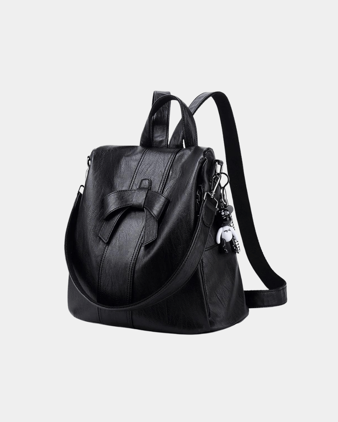 Sac à dos en cuir pour femme avec nœu