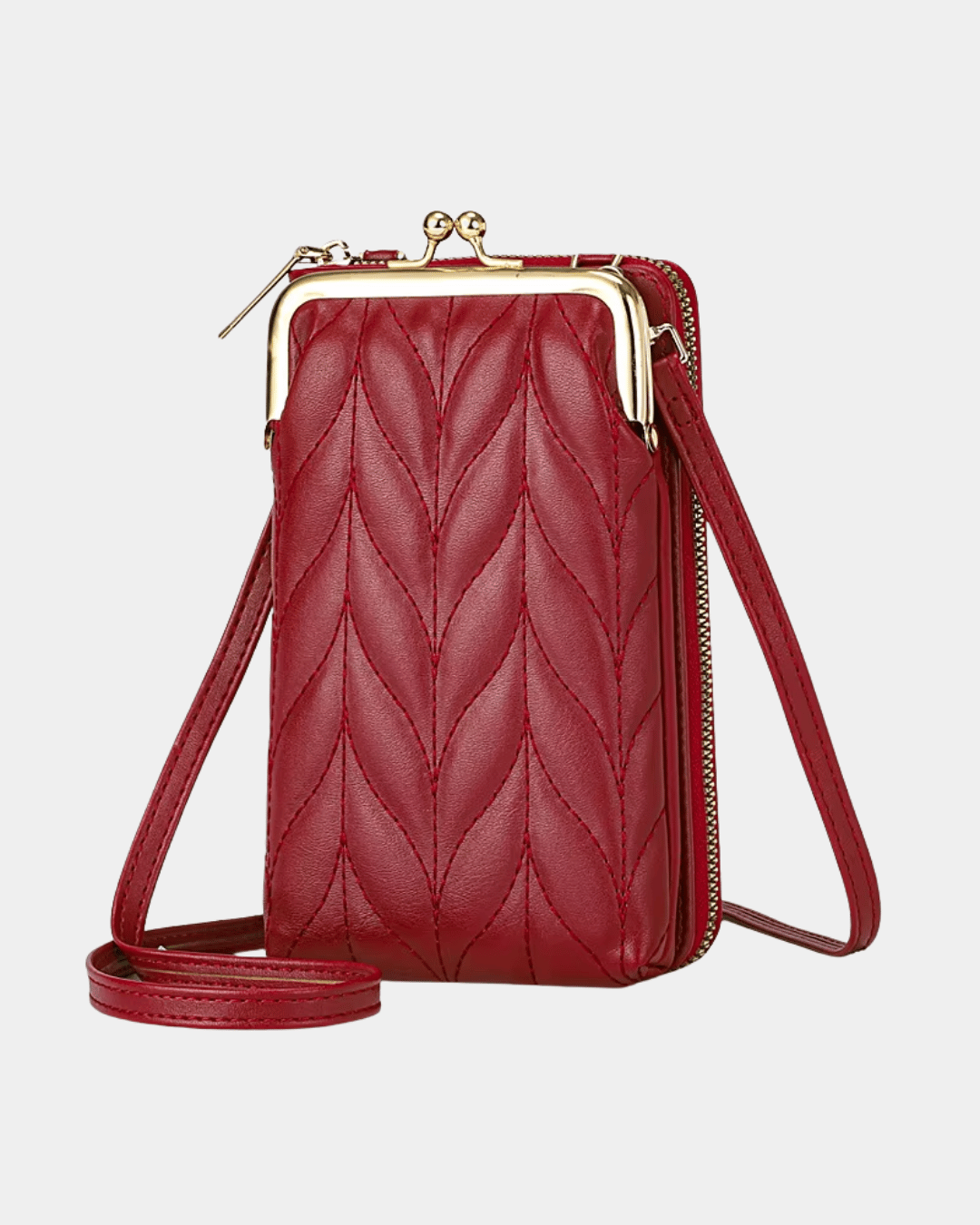 Sac portefeuille compact en cui