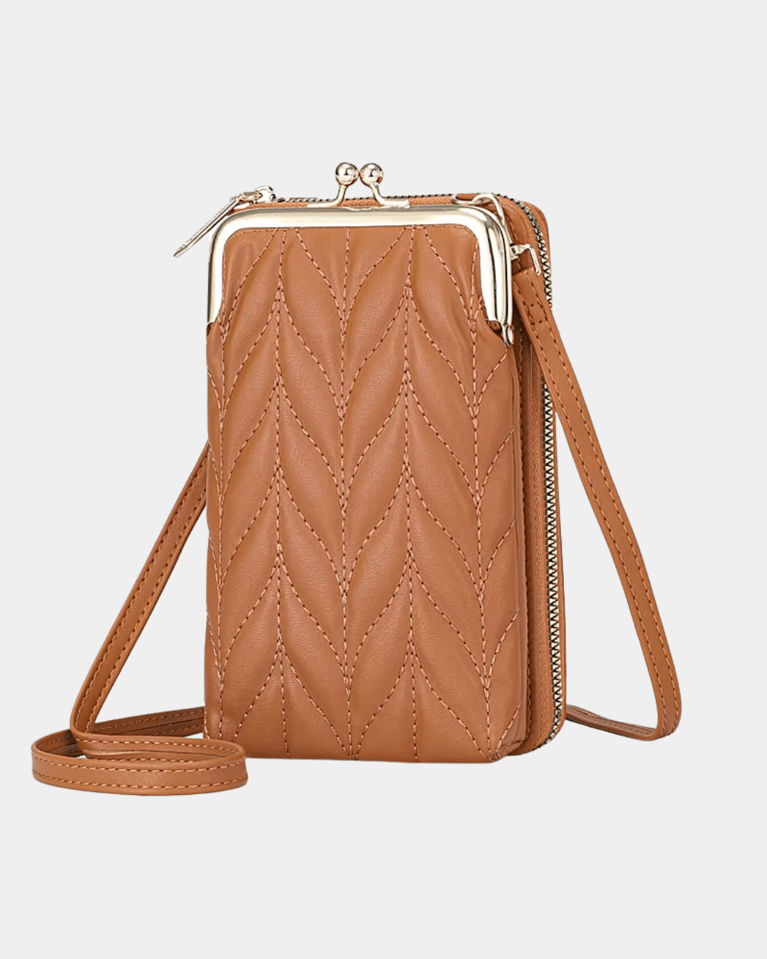 Sac portefeuille compact en cui