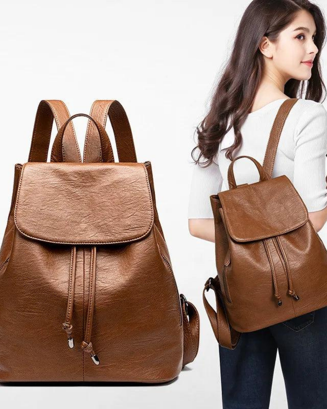 Sac à dos en cuir Romane