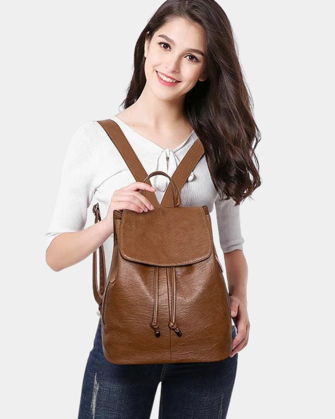 Sac à dos en cuir Romane