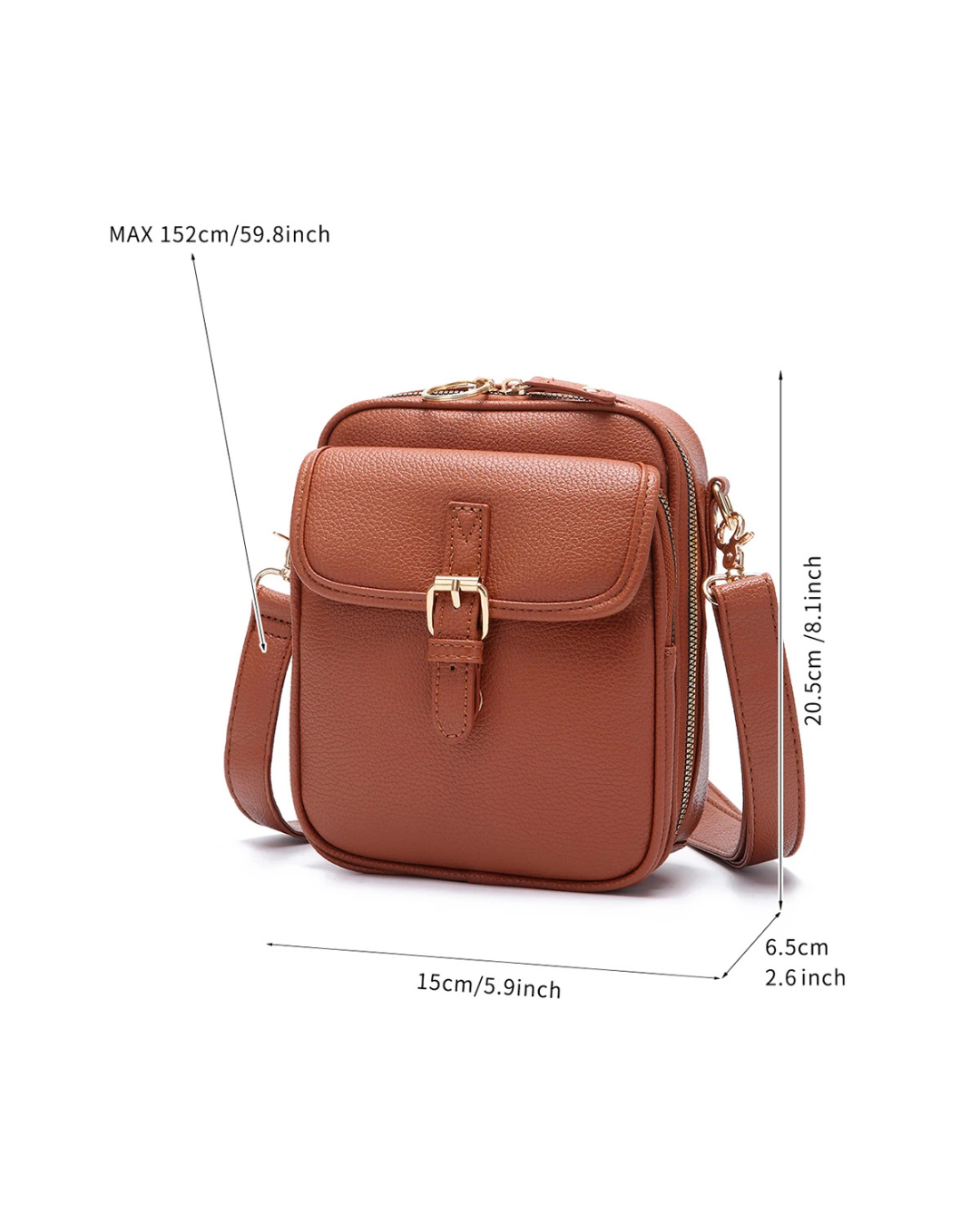 Sac compact Victoria en cuir premiu