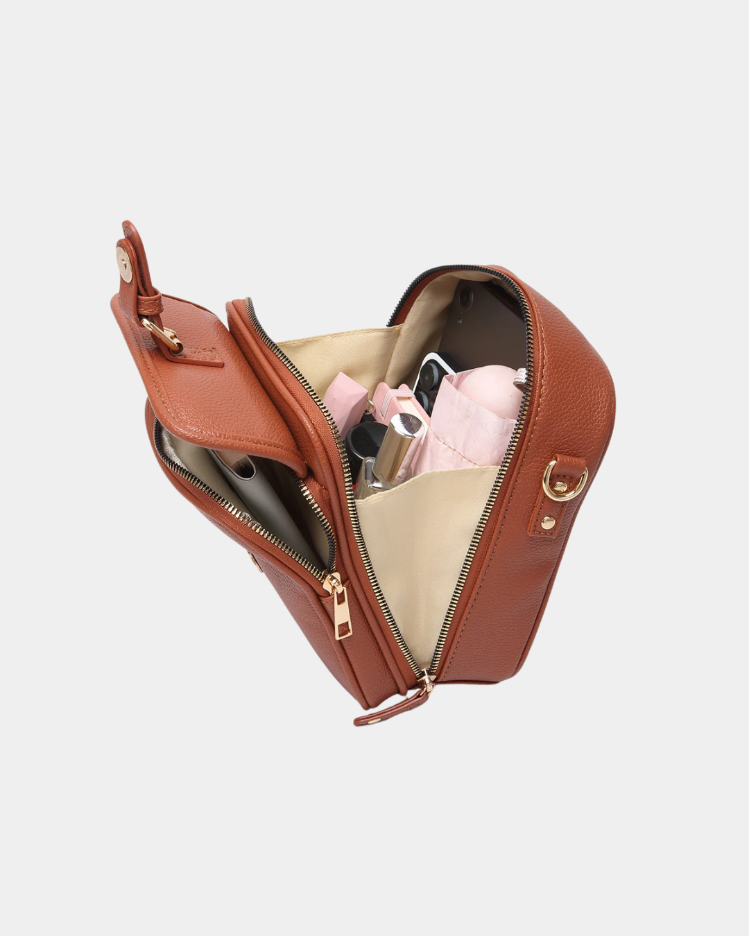 Sac compact Victoria en cuir premiu