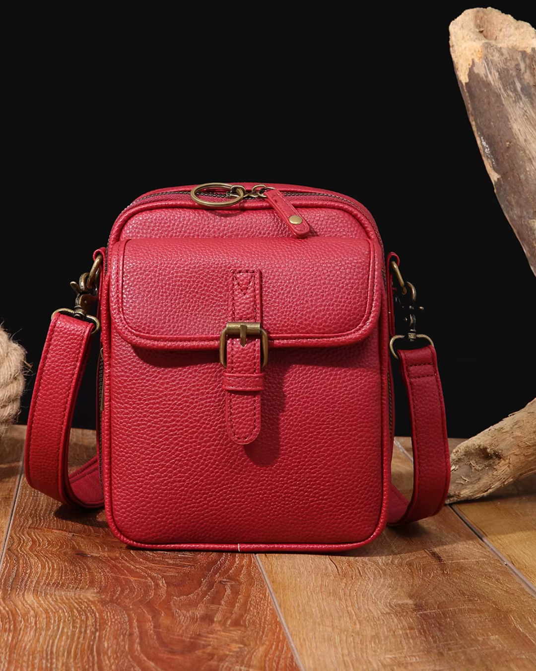 Sac compact Victoria en cuir premiu