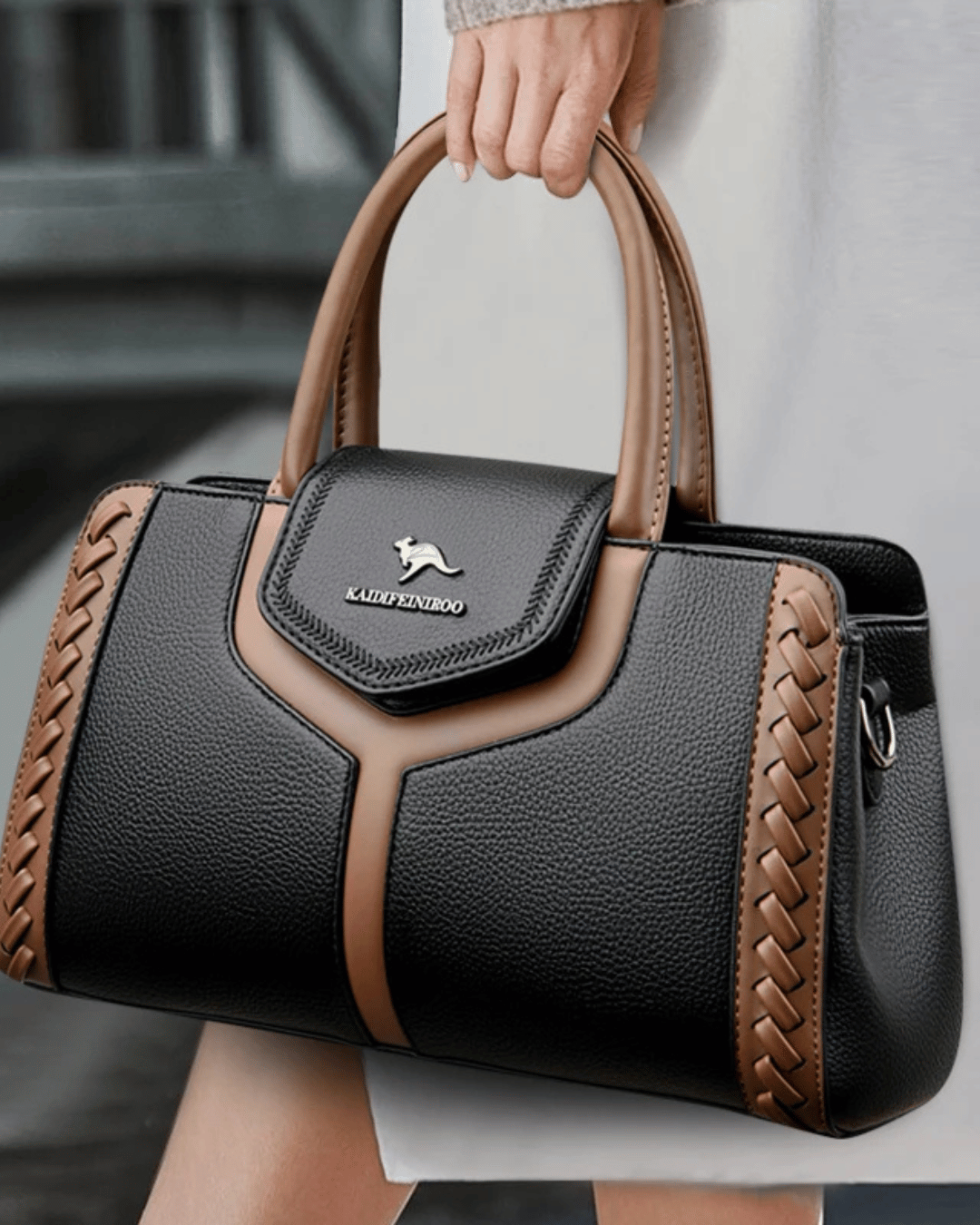 Sac en cuir style baguette Luan