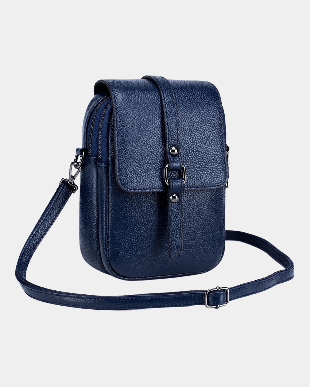 Sac bandoulière compact en cuir Bi