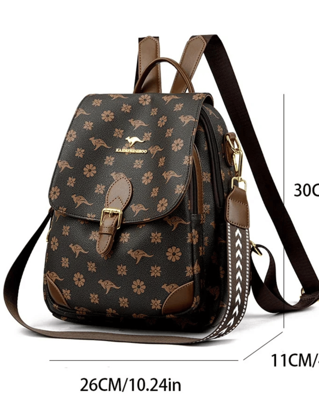 Sac à dos Amanda Guedes en cuir premium