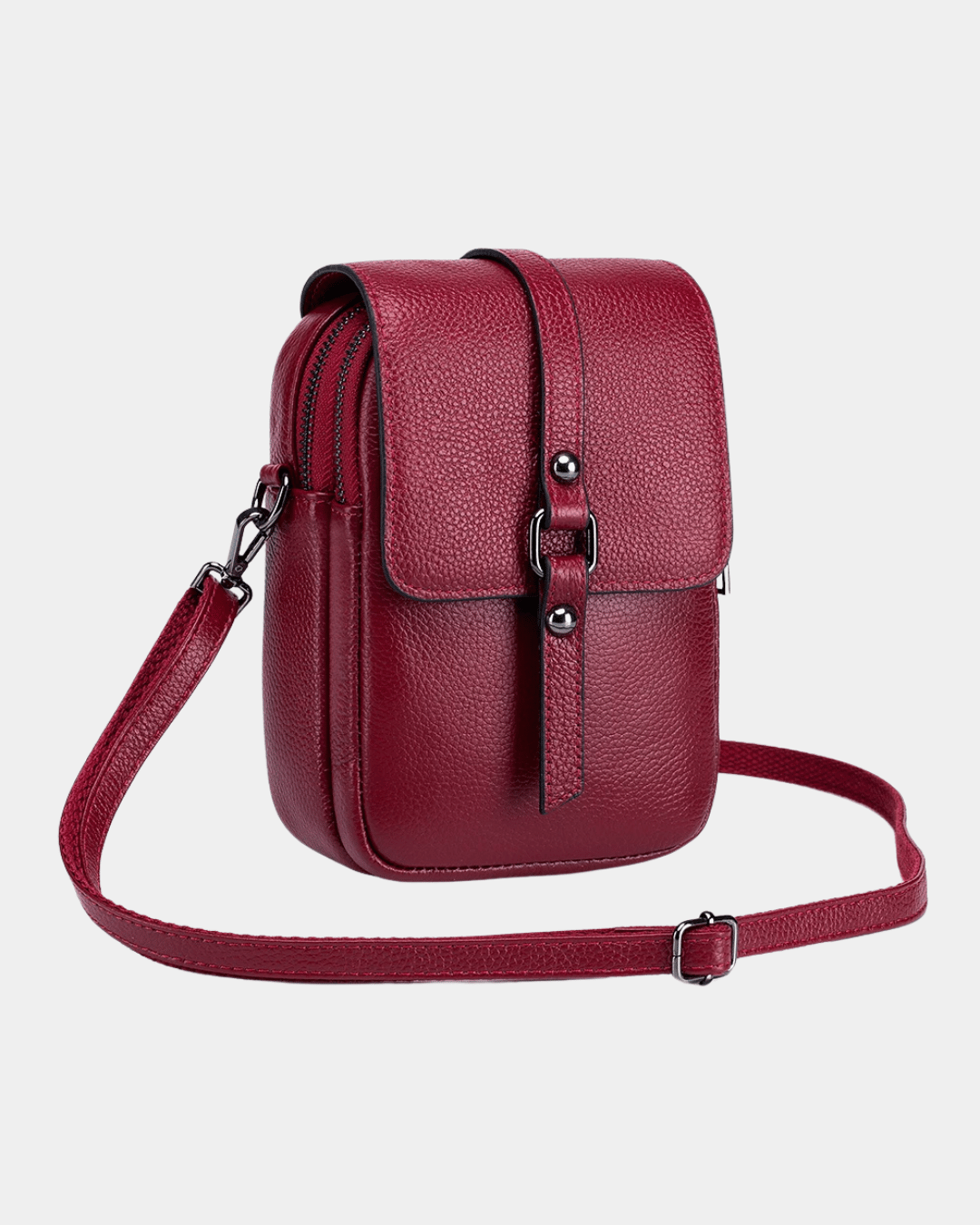 Sac bandoulière compact en cuir Bi