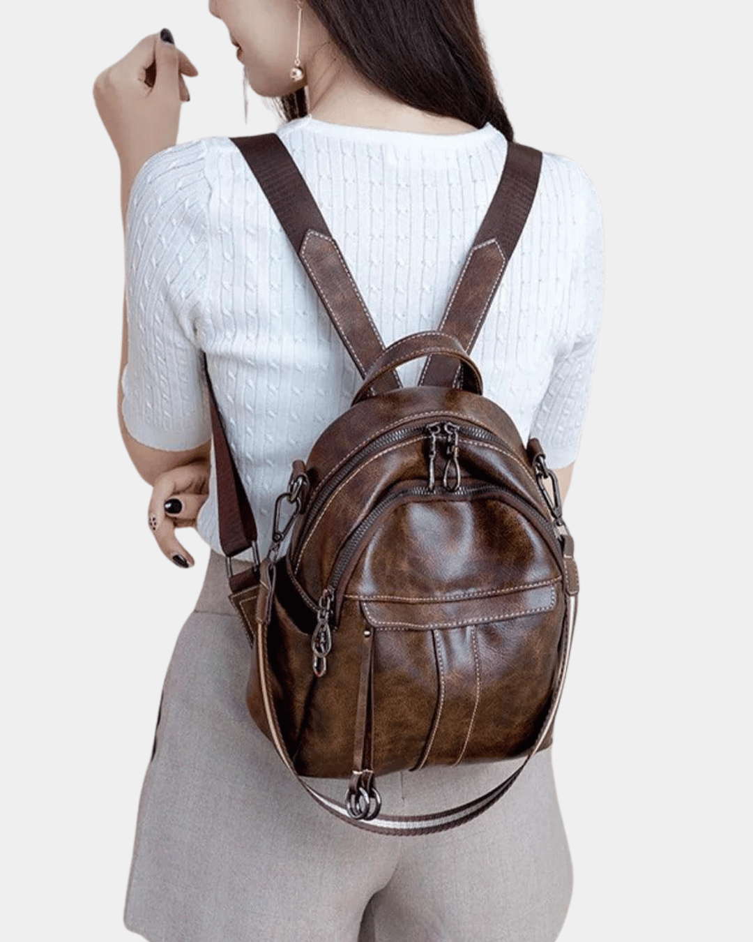 Sac à dos en cuir pour femme Isold