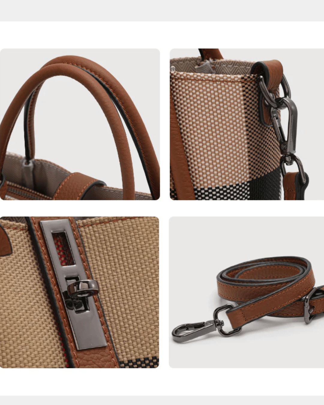 Sac fourre-tout Driana en cuir véritable de qualité supérieur