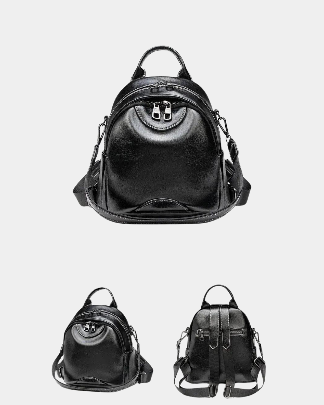 Sac à dos en cuir Marie avec bretelle