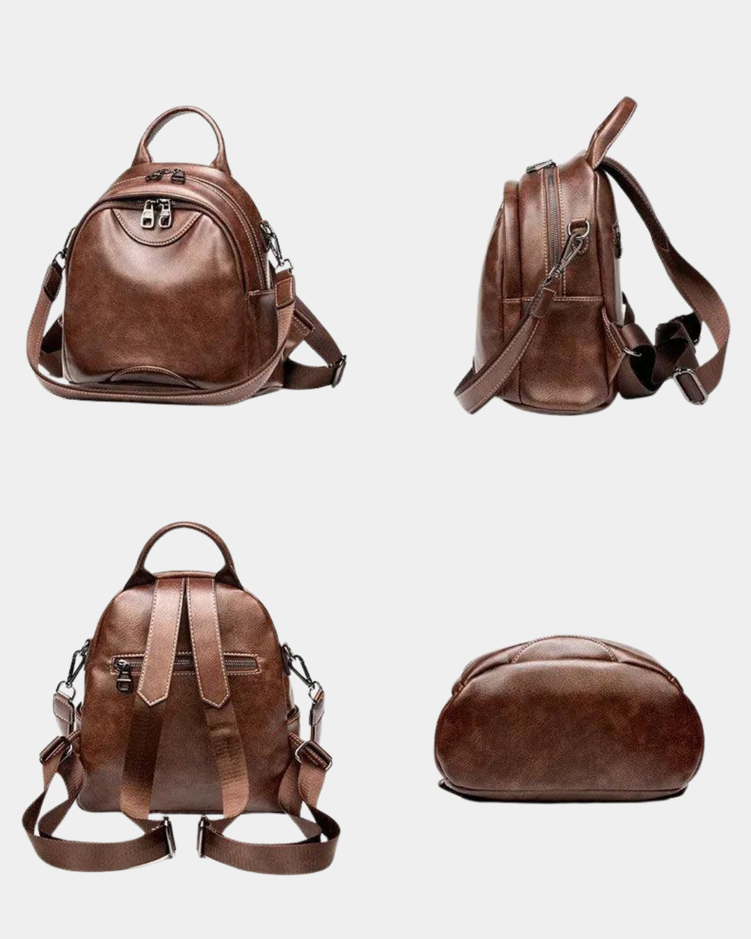 Sac à dos en cuir Marie avec bretelle