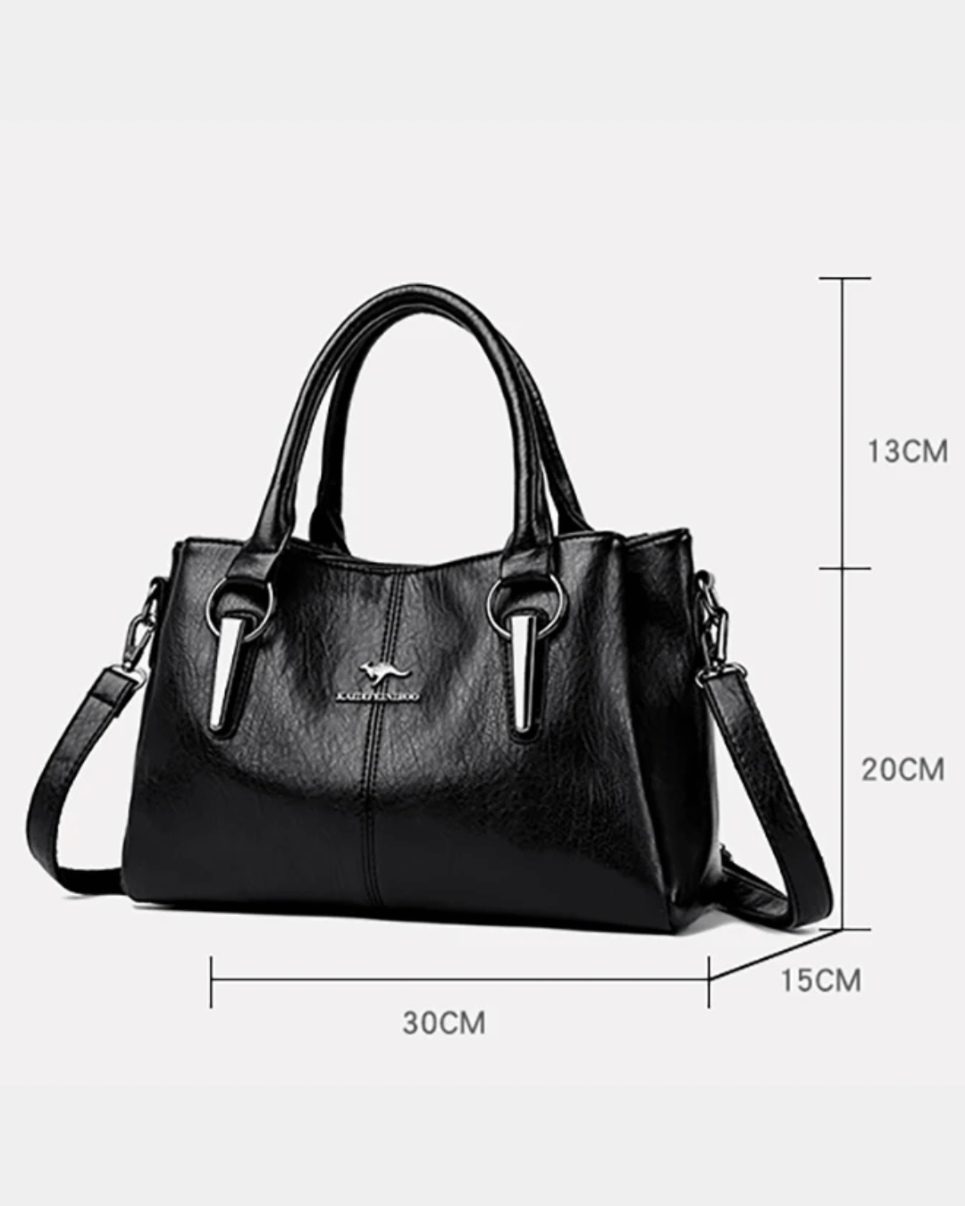 Sac rétro en cuir véritable