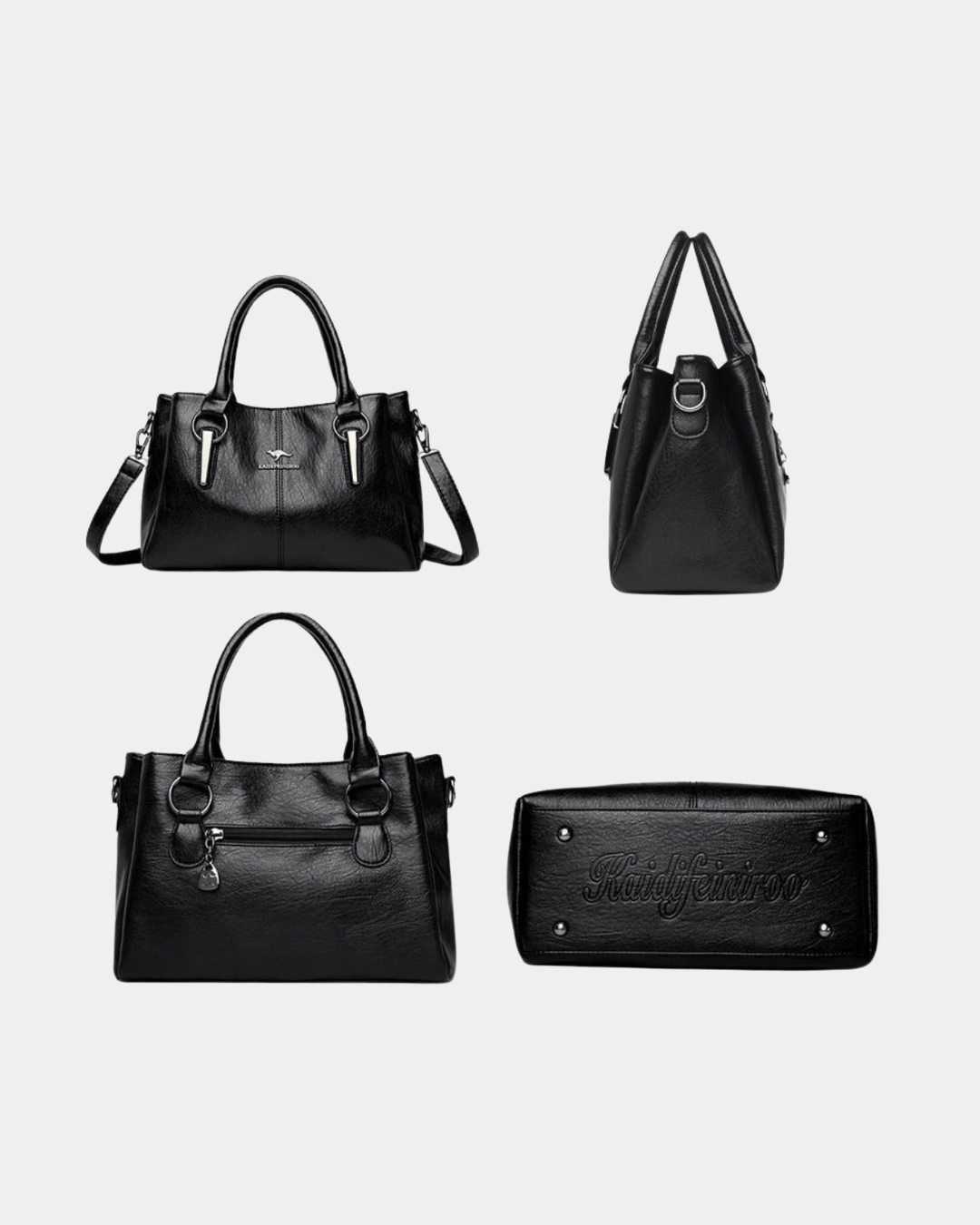 Sac rétro en cuir véritable