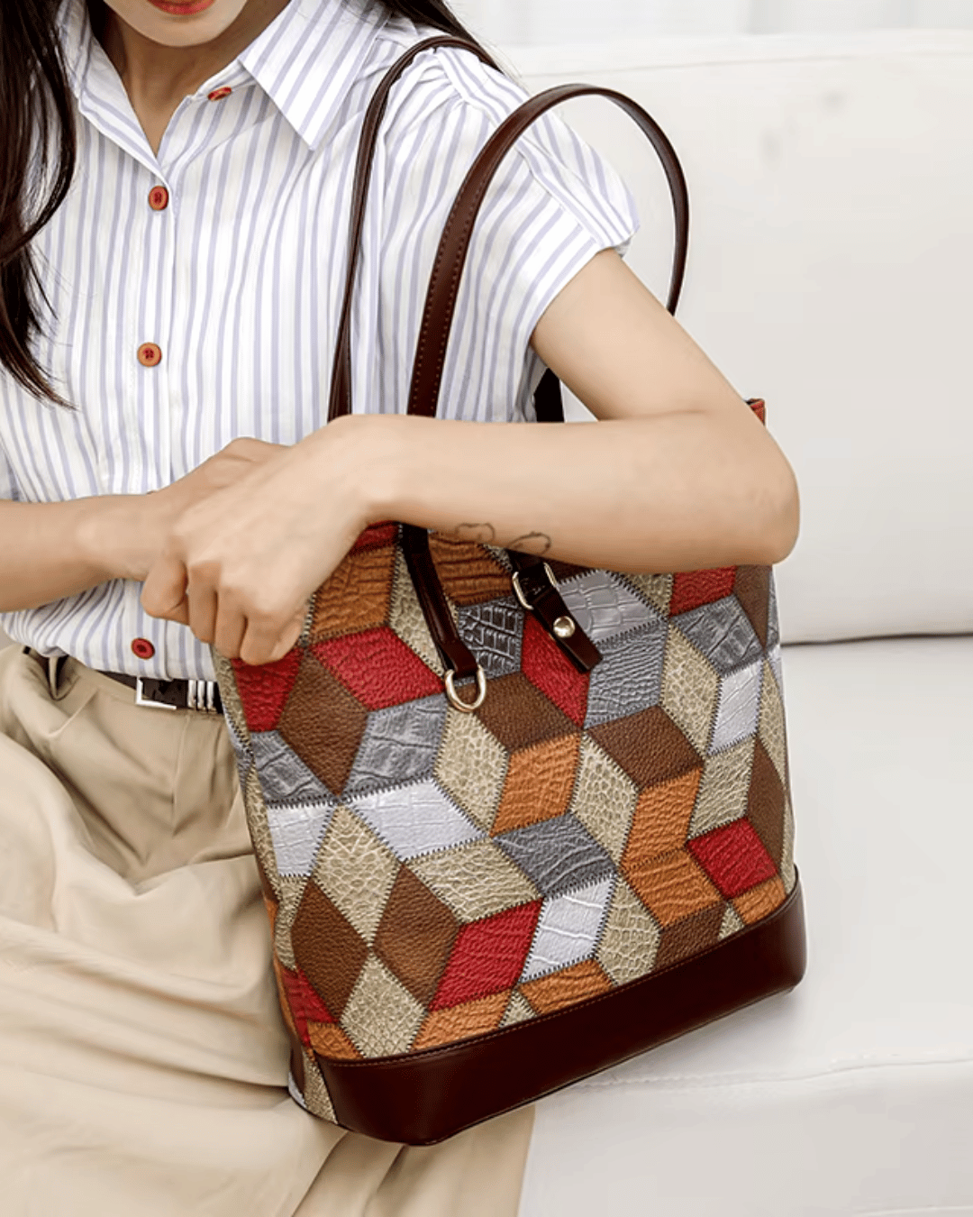 Sac à imprimé géométrique 4 pièces - Lancement exclusif