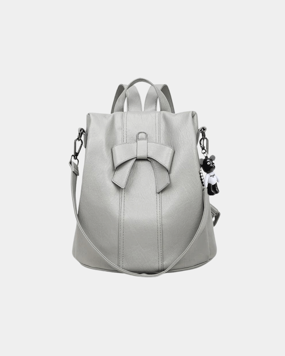 Sac à dos en cuir pour femme avec nœu