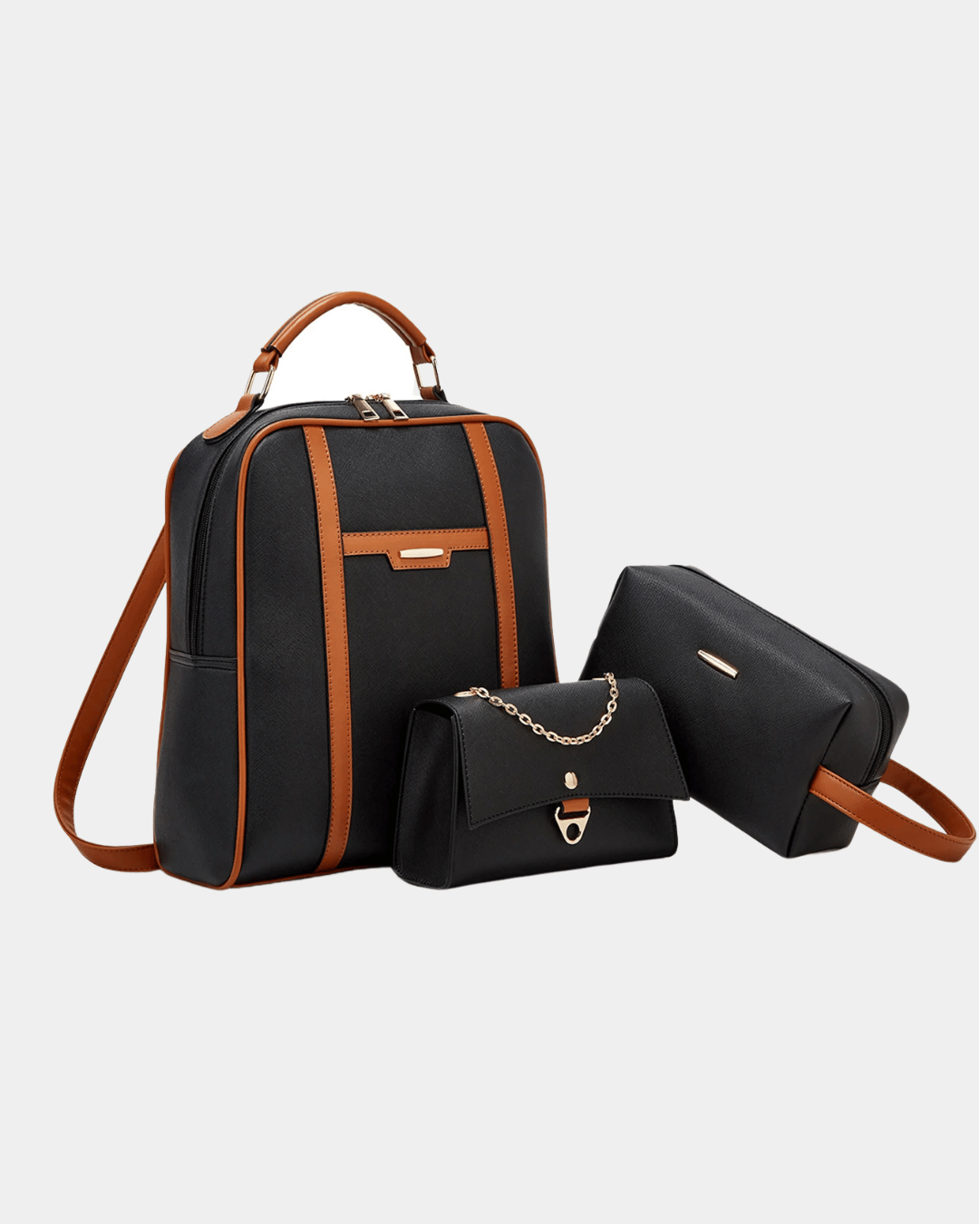 Kit de sac en cuir 3 pièces