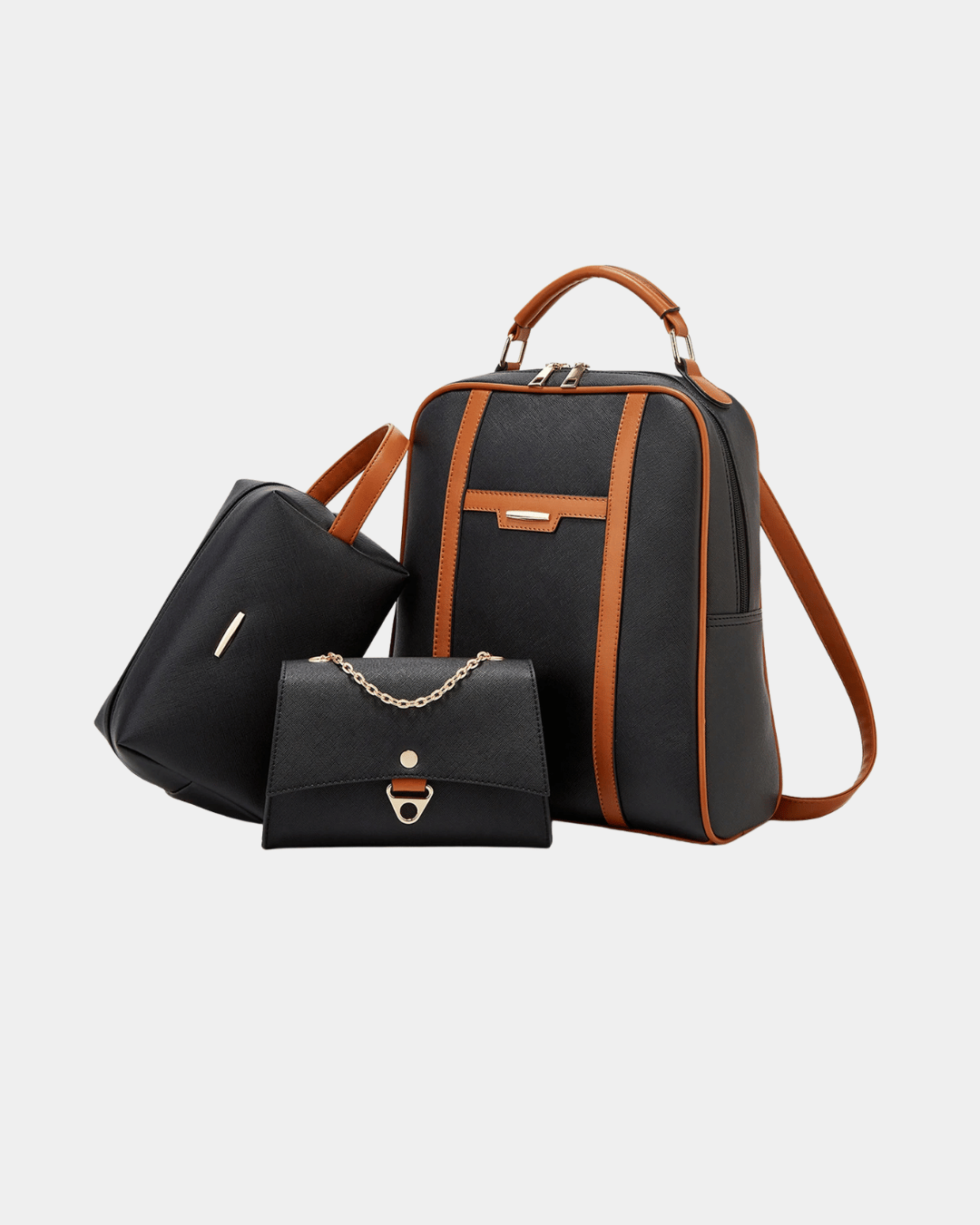 Kit de sac en cuir 3 pièces