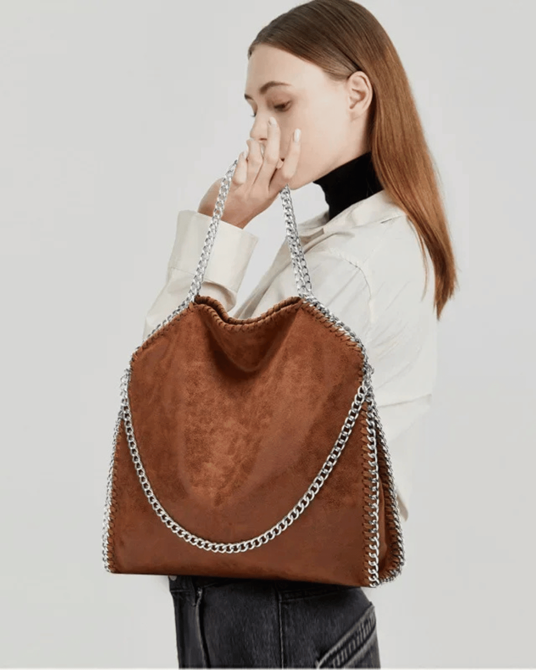 Sac Casual en Cuir Texturé – Grand et Élégant