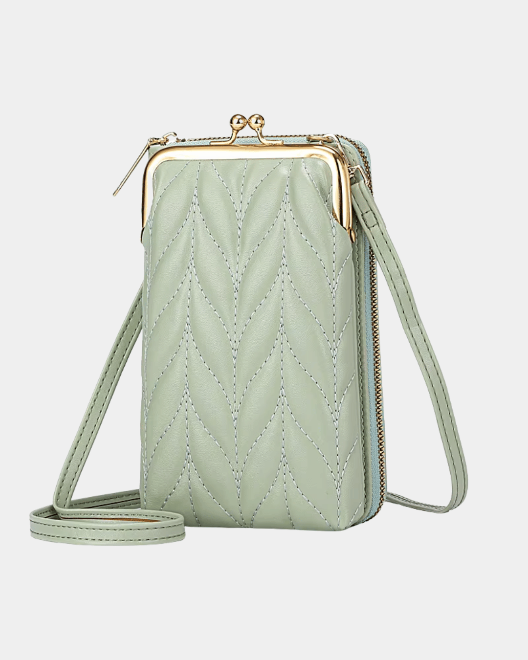 Sac portefeuille compact en cui