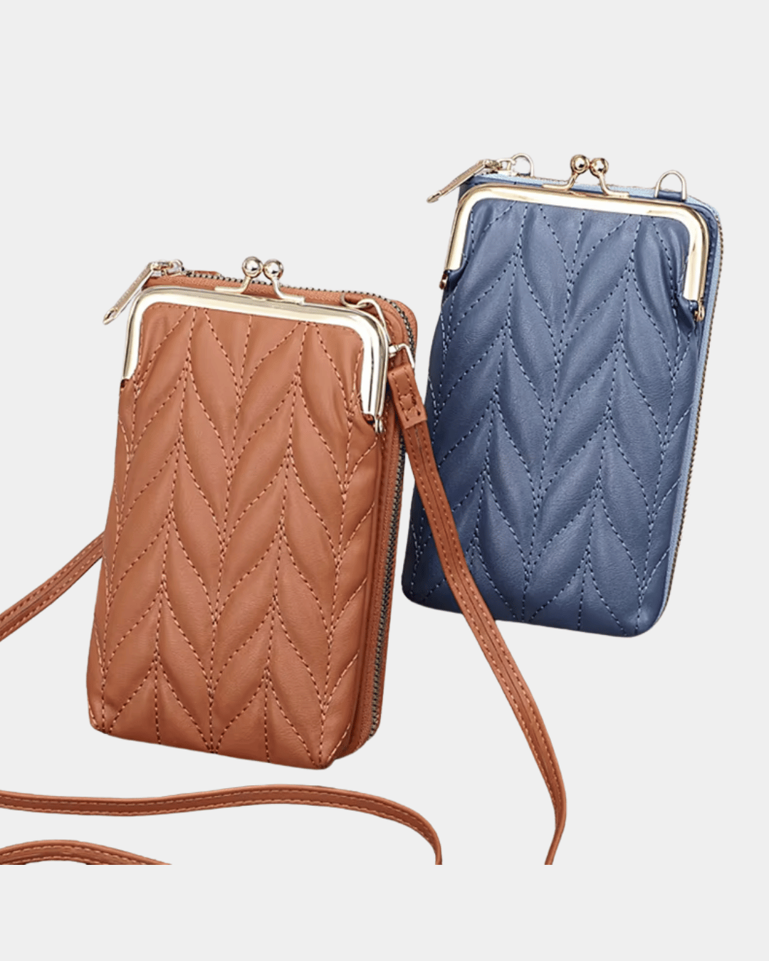 Sac portefeuille compact en cui