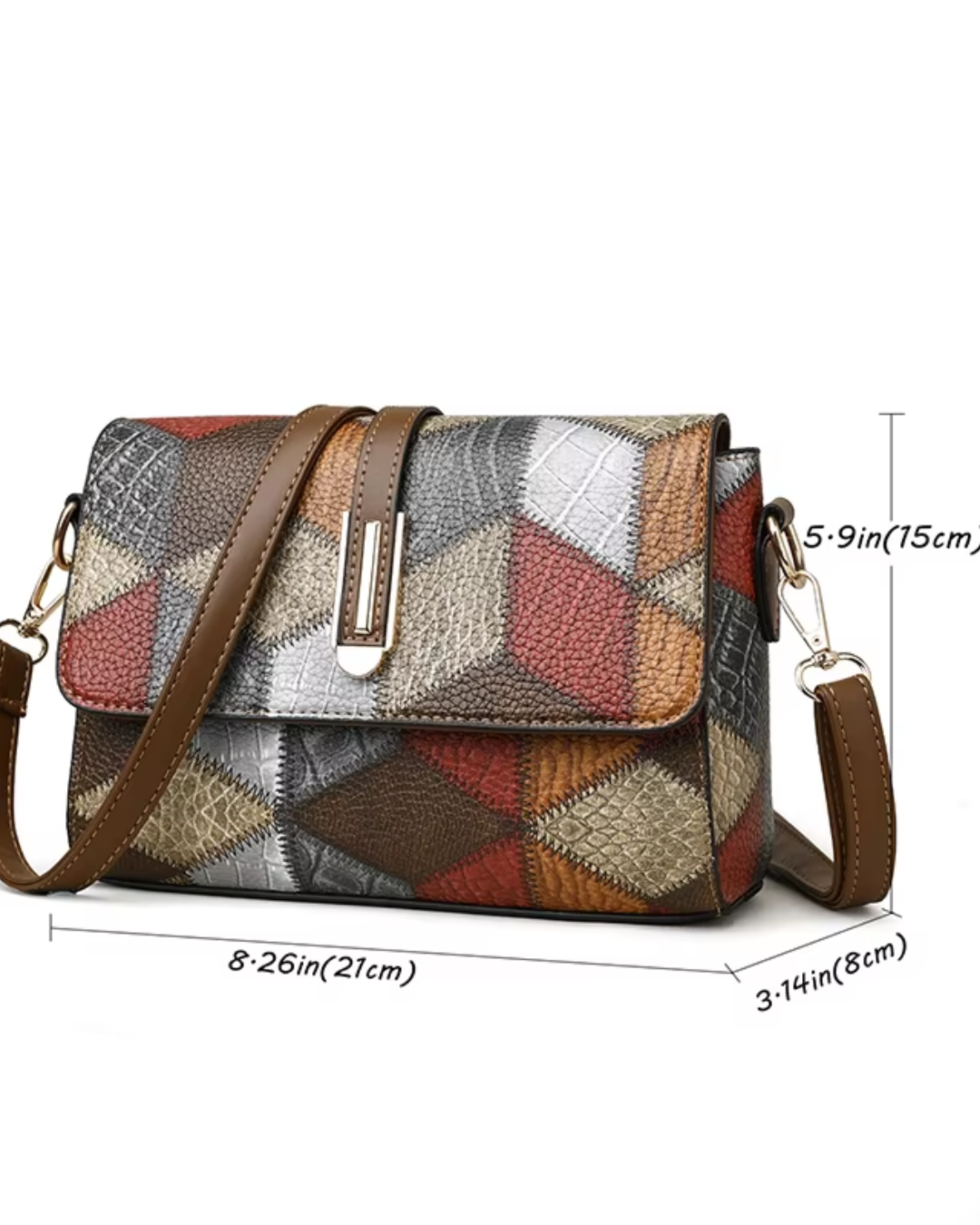 Bolsa Flopy com estampa Geométric