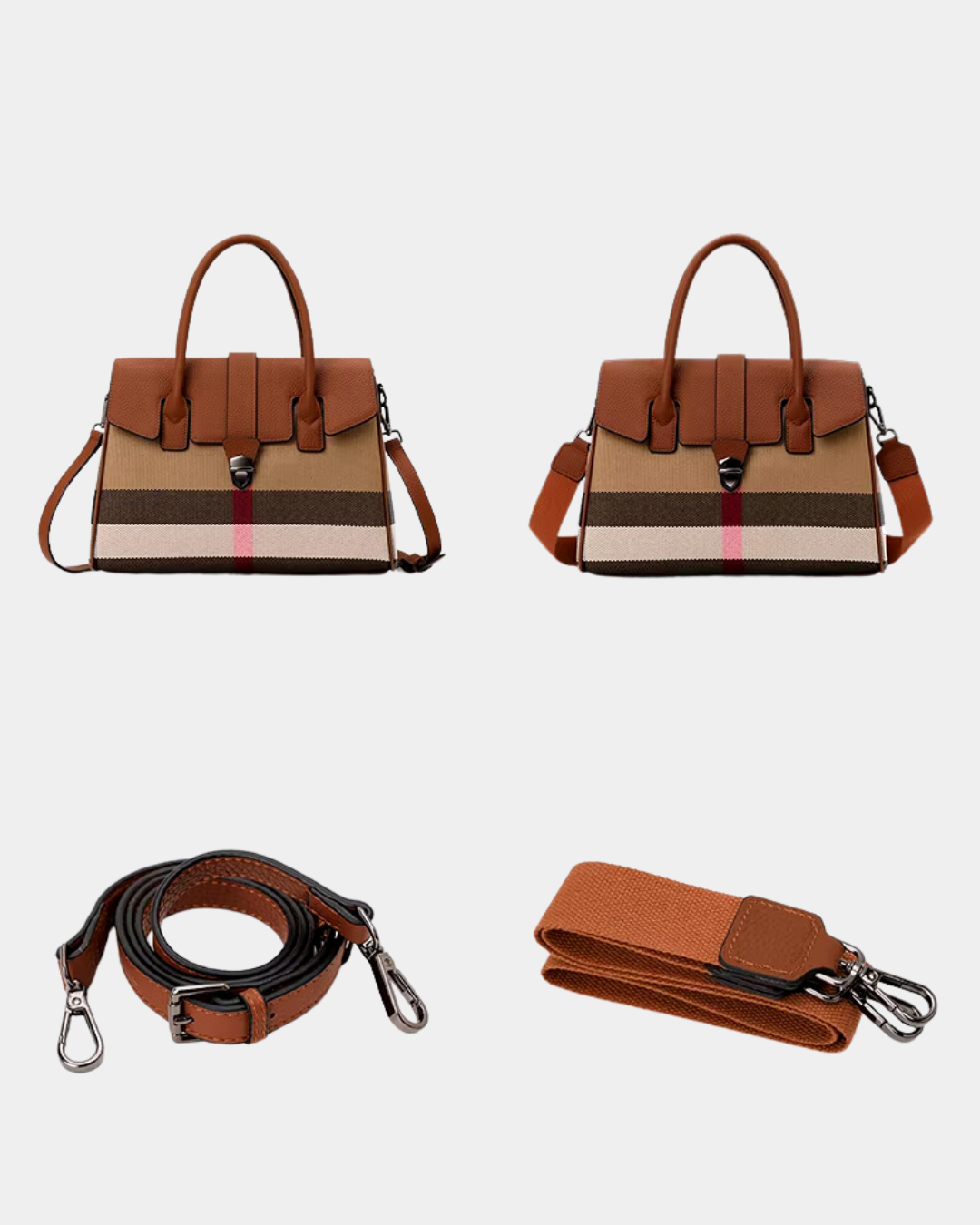 Sac en cuir à carreaux de qualité supérieure Neve